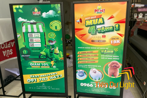 Tìm hiểu về kích thước standee đứng