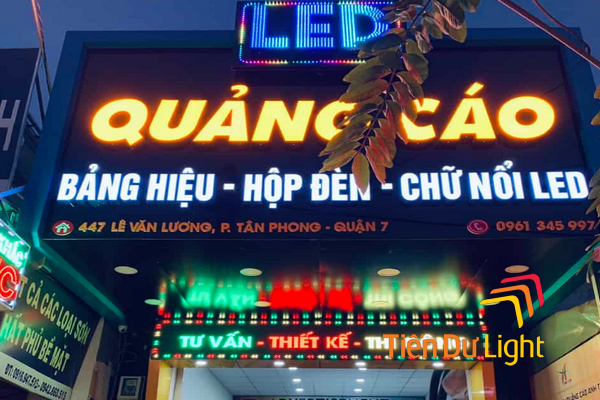 Thi công, làm bảng hiệu quảng cáo quận 7 đẹp, chuyên nghiệp