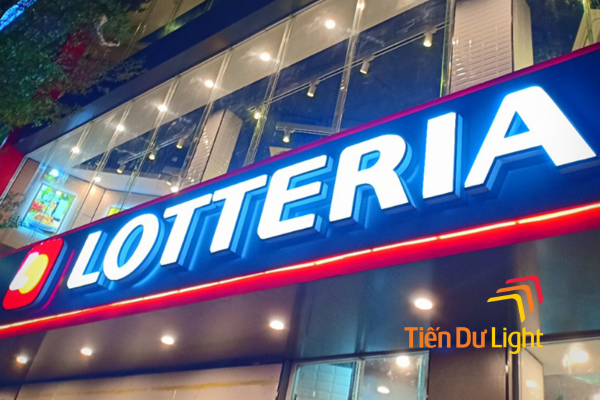 Biển hiệu mica chữ nổi led 