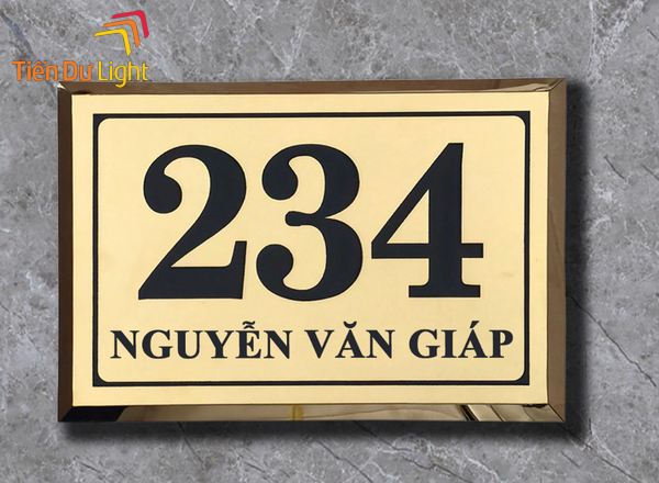 Làm biển số nhà đẹp, mẫu mã đa dạng, giá tốt