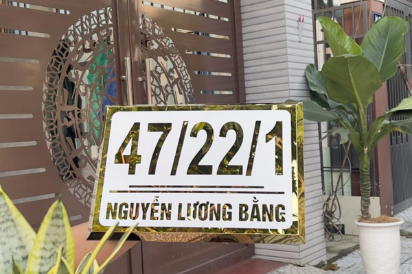 Mẫu biển số nhà đẹp 