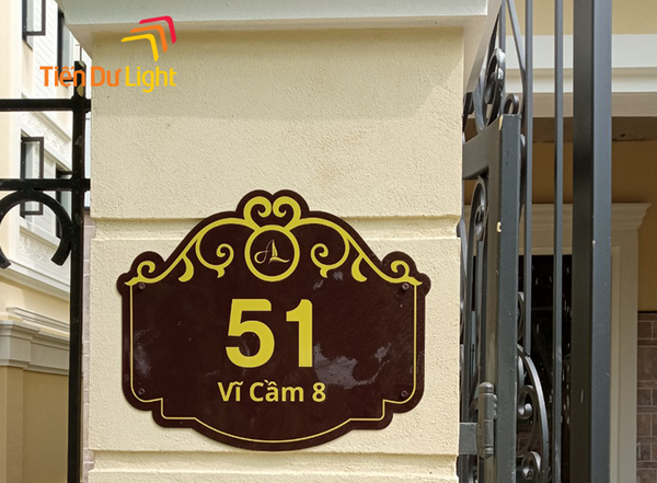 Làm biển số nhà đẹp, bảng số nhà 