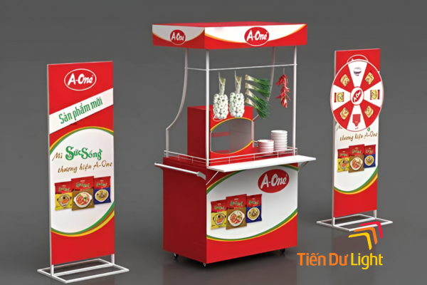 Làm kệ quảng cáo công cụ marketing hiện đại