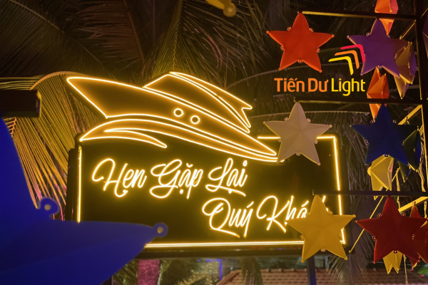 Led neon có tính thẩm mỹ cao chiếu sáng nổi bật