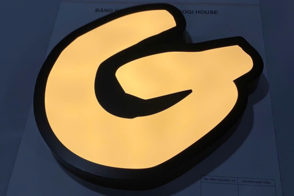 Logo biển quảng cáo mica