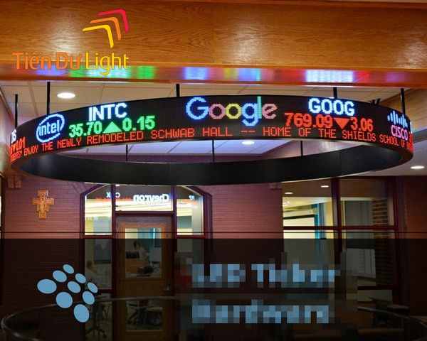 Chi phí lắp đặt màn hình led chạy chữ