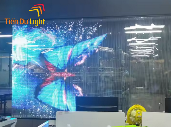 Ứng dụng của màn hình led trong suốt dán kính