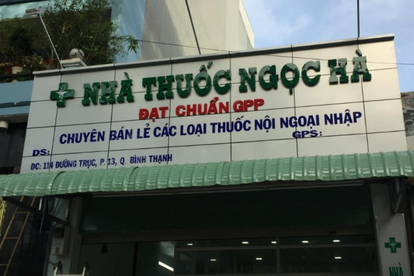 Mẫu biển quầy thuốc tây đẹp chữ nổi