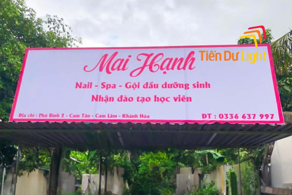 Mẫu biển quảng cáo in bạt spa đẹp