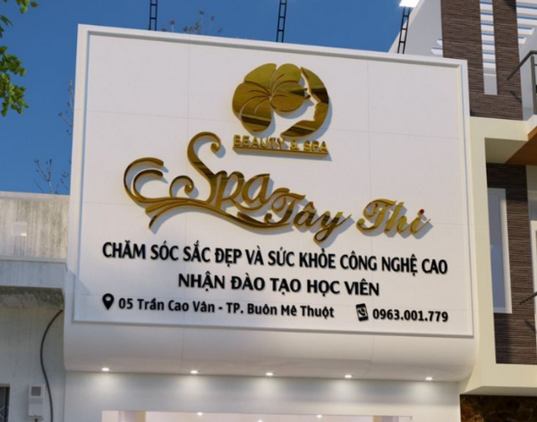Tham khảo các mẫu biển spa đẹp, độc đáo