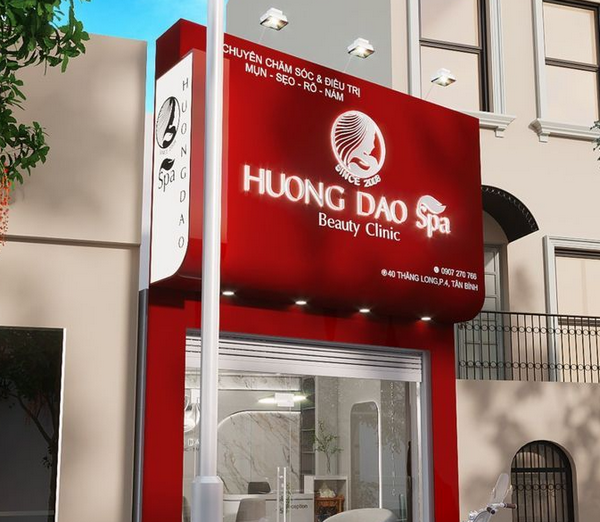 Thiết kế mẫu biển spa đẹp