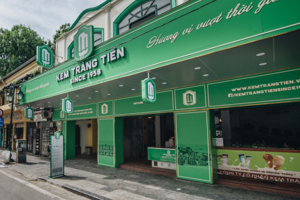 Biển quảng cáo kem chữ nổi mặt tiền, logo nhận diện chuyên nghiệp