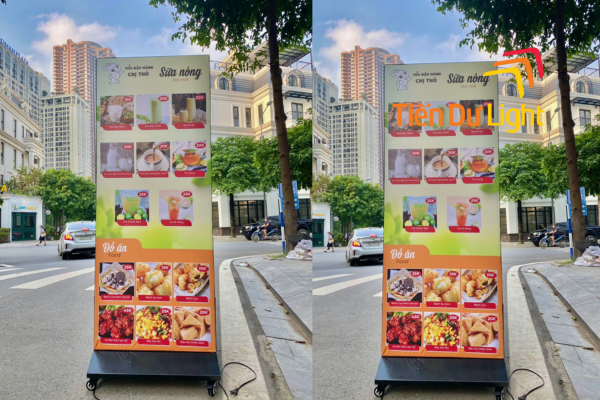 Biển hộp đèn đứng