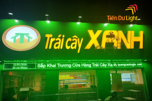 Mẫu biển quảng cáo hoa quả led ma trận
