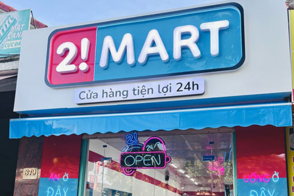 Mẫu bảng hiệu siêu thị mini đẹp