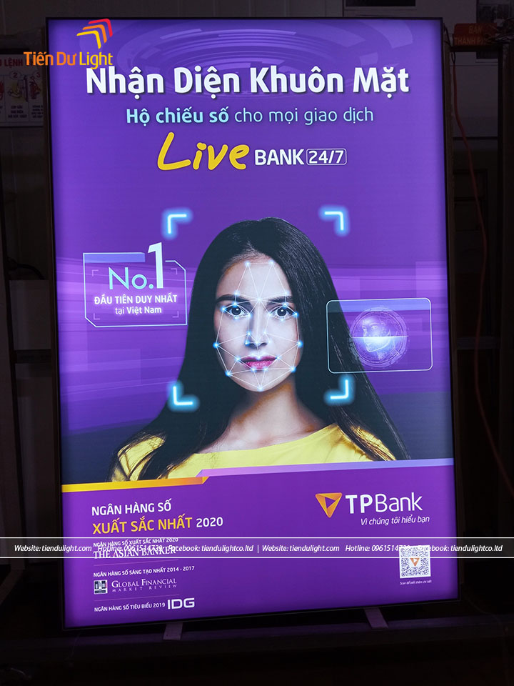 Ưu điểm hộp đèn siêu mỏng ngân hàng