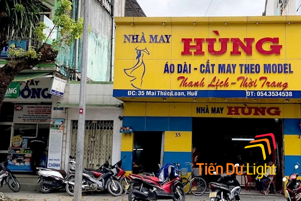 mẫu bảng hiệu nhà may áo dài đẹp, độc đáo