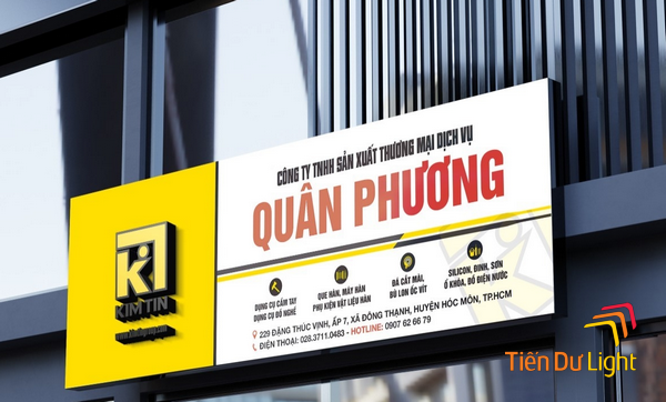 Lưu ý khi làm biển hiệu công ty