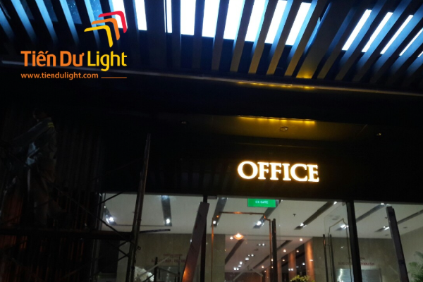 Thi công bộ chữ nổi Office