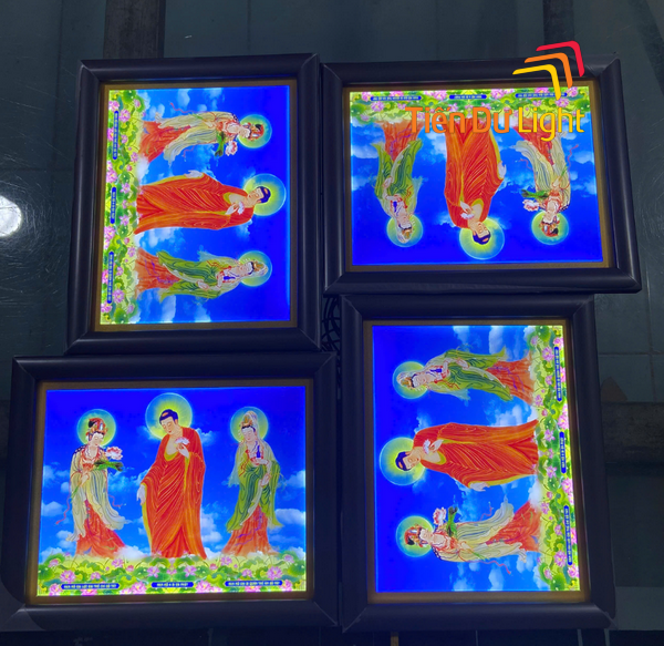 Tham khảo mẫu tranh điện khung gỗ ấn tượng