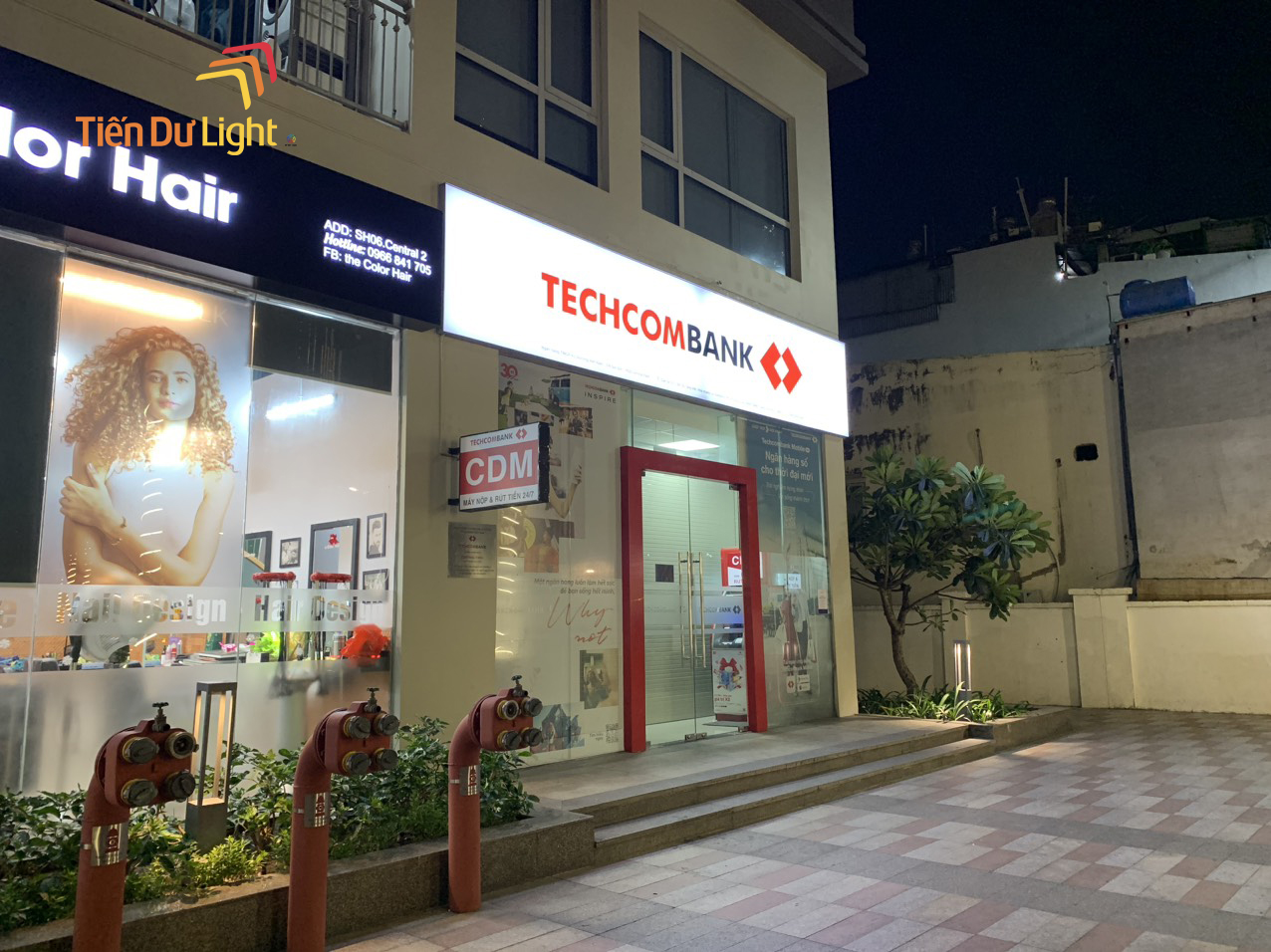 Biển hiệu 3M mái sánh Techcombank 
