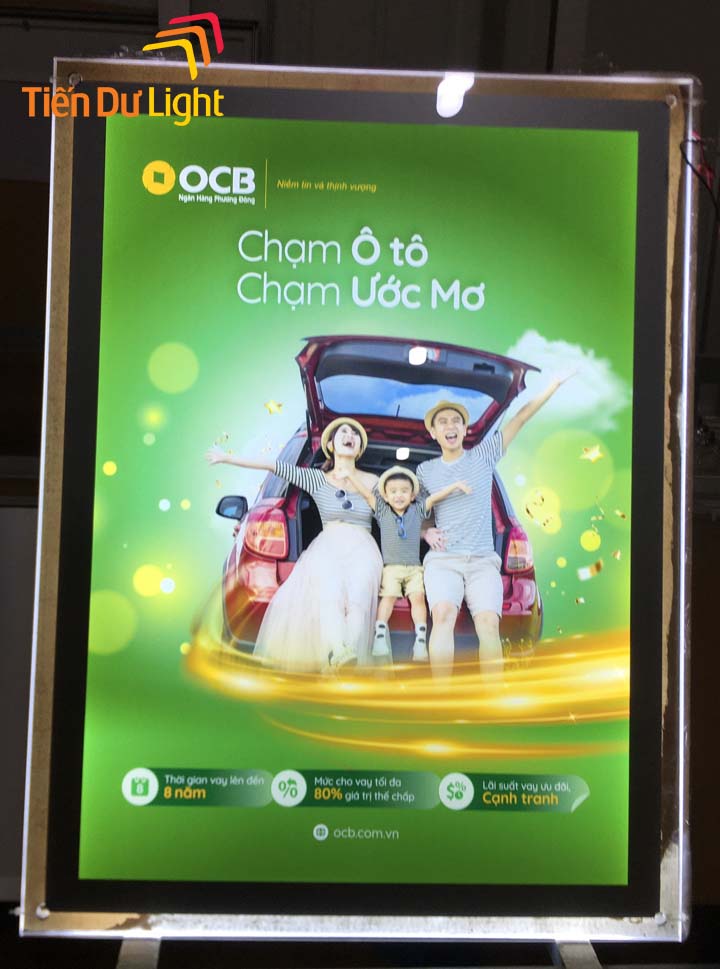 Hộp đèn quảng cáo bật nắp siêu mỏng