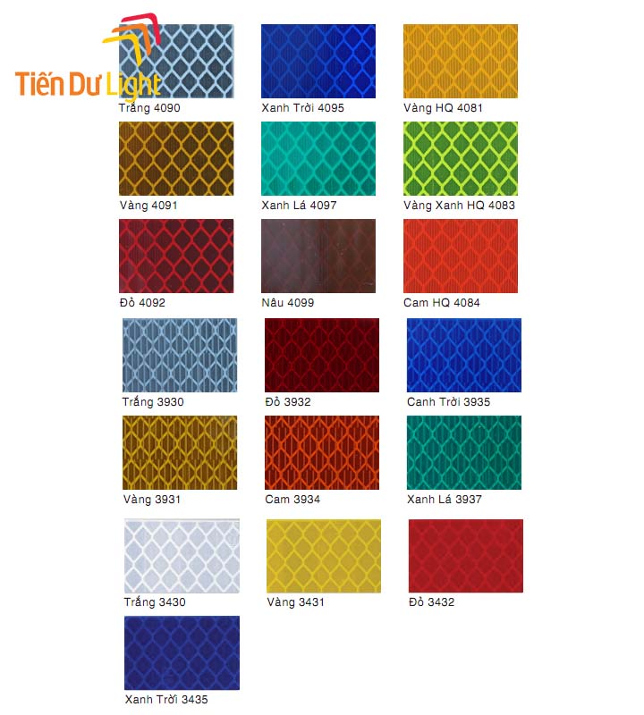 Decal 3M phản quang có màu sắc đa dạng