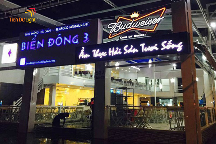 biển nhà hàng hải sản