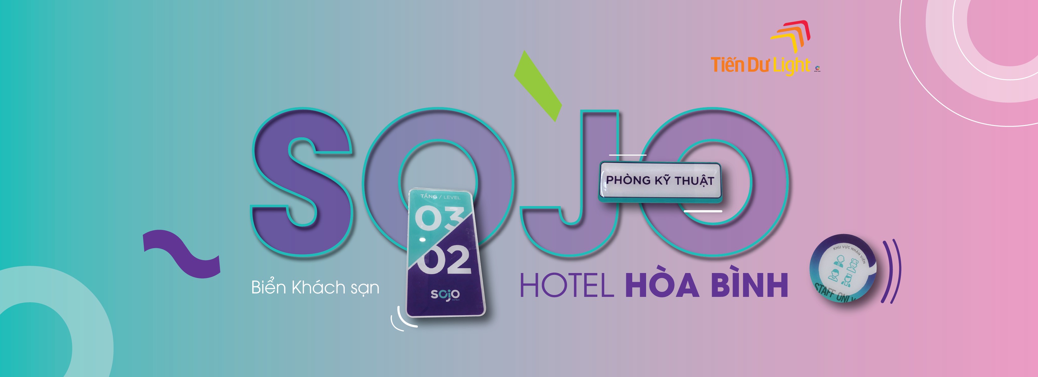 Hoàn thành biển quảng cáo cho khách sạn thuận ích Sojo Hòa Bình