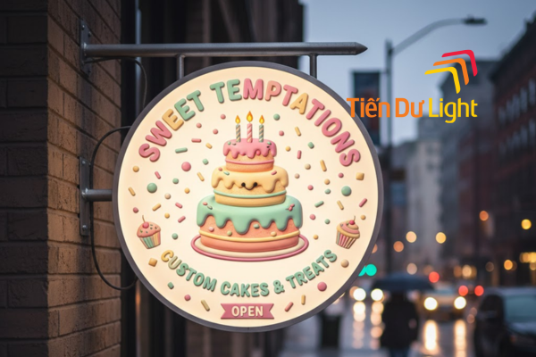 Biển vẫy bánh sinh nhật: Nhỏ nhưng “có võ” trong việc thu hút khách hàng