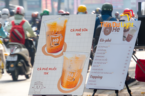 Bảng tổng hợp các kích thước biển quảng cáo đứng được dùng nhiều nhất