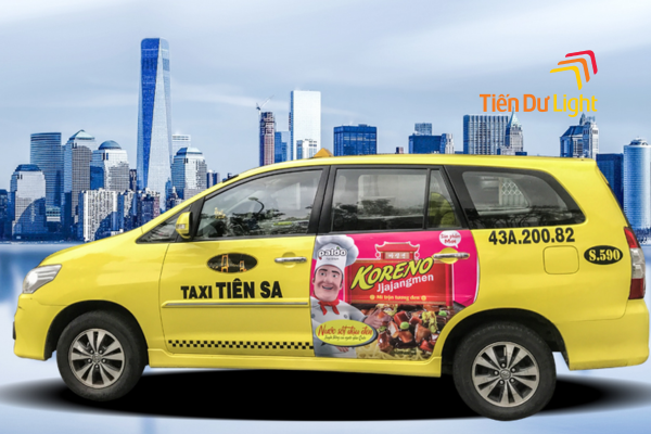 Quảng cáo trên xe taxi: Đưa thông điệp lan tỏa khắp mọi nẻo đường