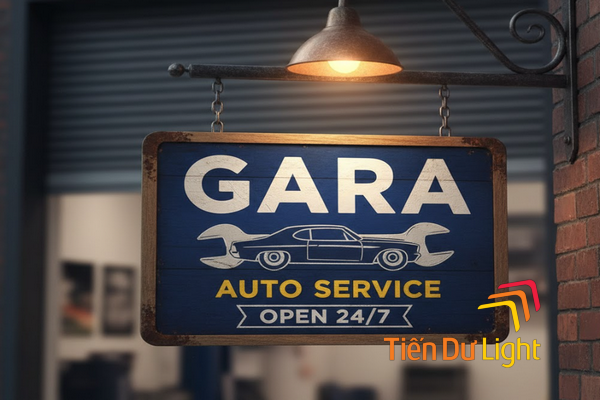 Làm biển vẫy gara ô tô giá tốt, sang trọng và thu hút khách hàng