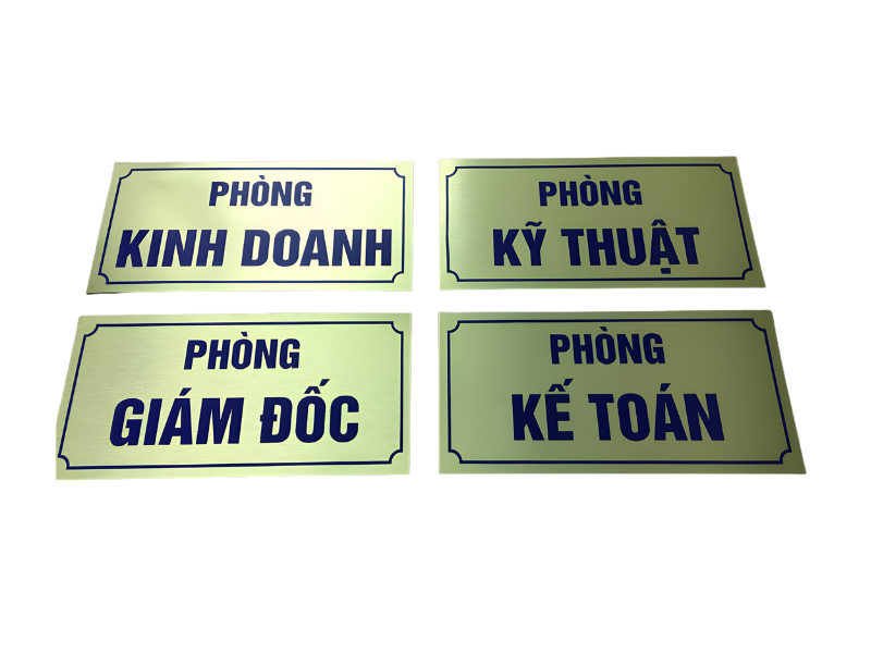 Biển phòng ban alu