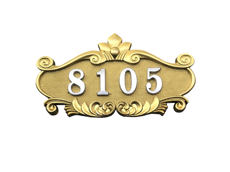 Biển số phòng đồng