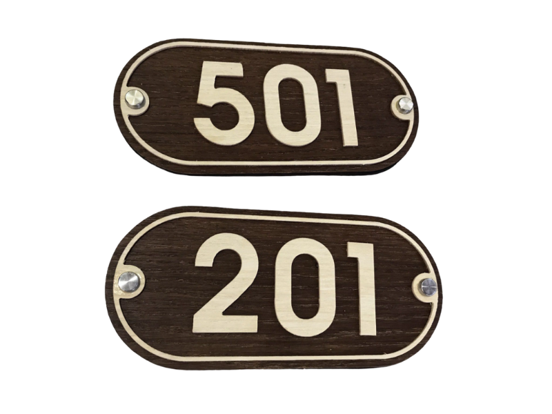 Biển số phòng gỗ