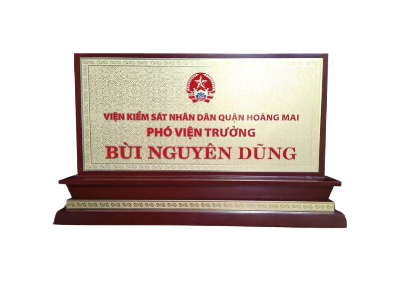 Biển chức danh để bàn