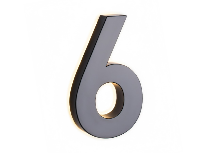 Chữ kim loại sáng hắt chân