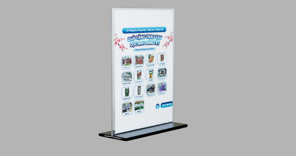 Hiển thị 2 mặt menu độc đáo