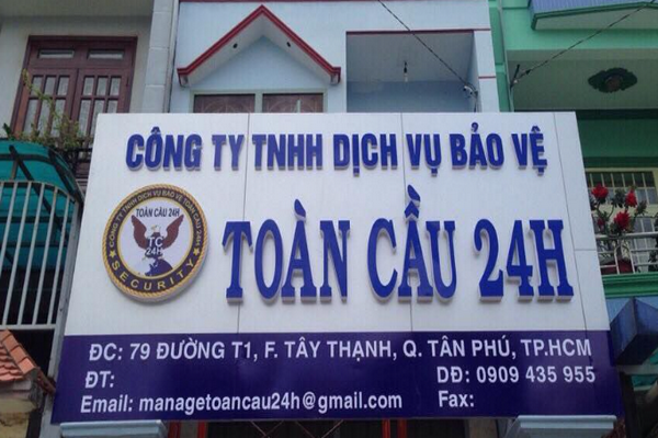 Làm bảng hiệu công ty bảo vệ đẹp, tăng độ tin cậy, khẳng định đẳng cấp