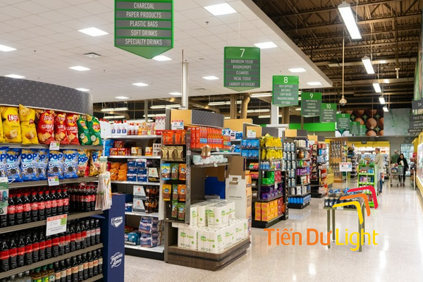 Biển chỉ dẫn siêu thị đa dạng kiểu dáng, chất liệu