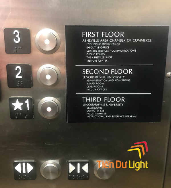 Biển chỉ dẫn thang máy chuyên nghiệp