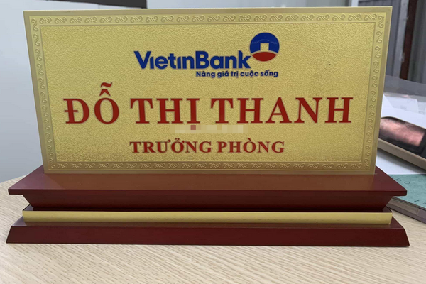 Biển chức danh ngân hàng phổ biến