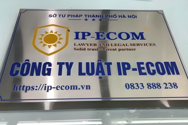 Biển công ty luật sang trọng, hiện đại