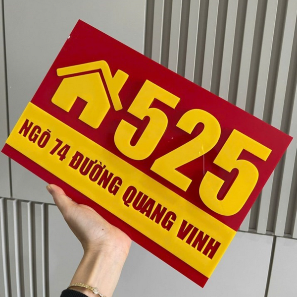 Ý nghĩa phong thủy của biển số nhà màu đỏ