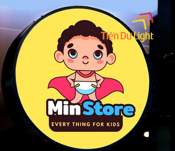 Biển vẫy shop quần áo trẻ em đẹp, ấn tượng