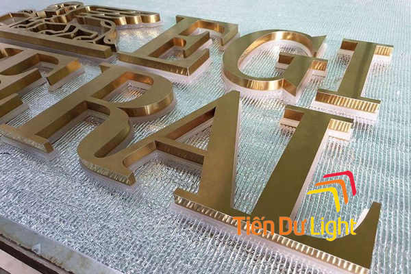 Công nghệ mạ PVD làm chữ nổi đẹp, ấn tượng, thu hút