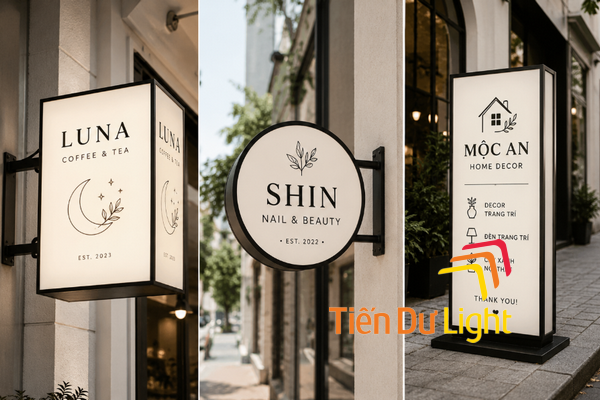 Đặc điểm của bảng hiệu 2 mặt