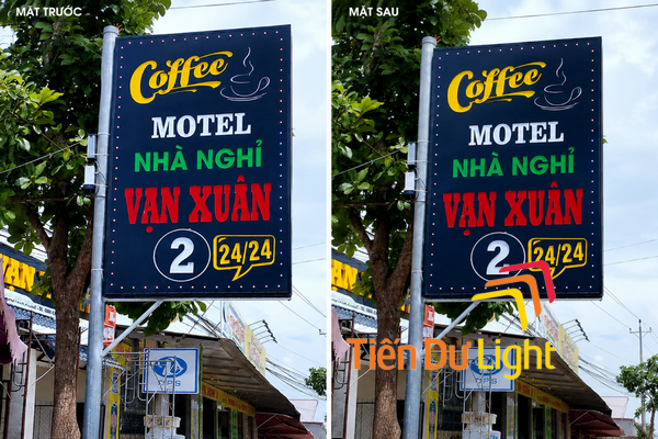Bảng hiệu 2 mặt đẹp, tăng khả năng nhận diện