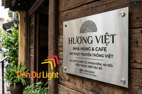Lý do nên chọn bảng hiệu inox ăn mòn